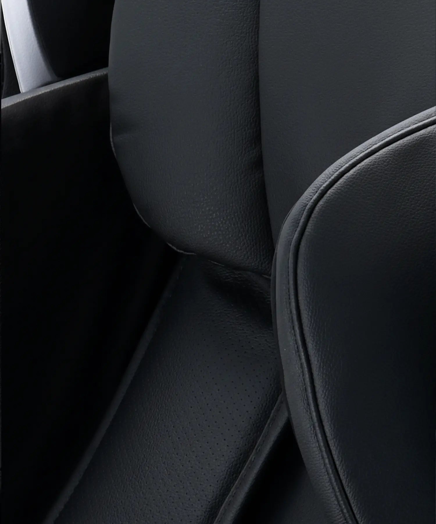 Close-up of Fujii EU JP-4000 Black massage chair, showing high-quality upholstery, precision rollers, and advanced internal mechanisms for effective full-body massage