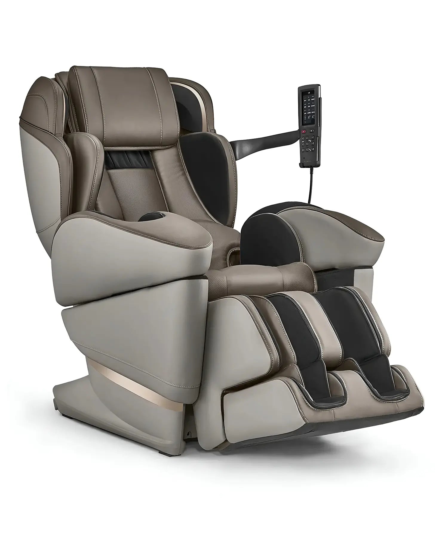 Fujiiryoki JP-3000 massage chair in Smoke Beige, delivering precision Japanese craftsmanship, ergonomic comfort, and a smooth full-body massage experience