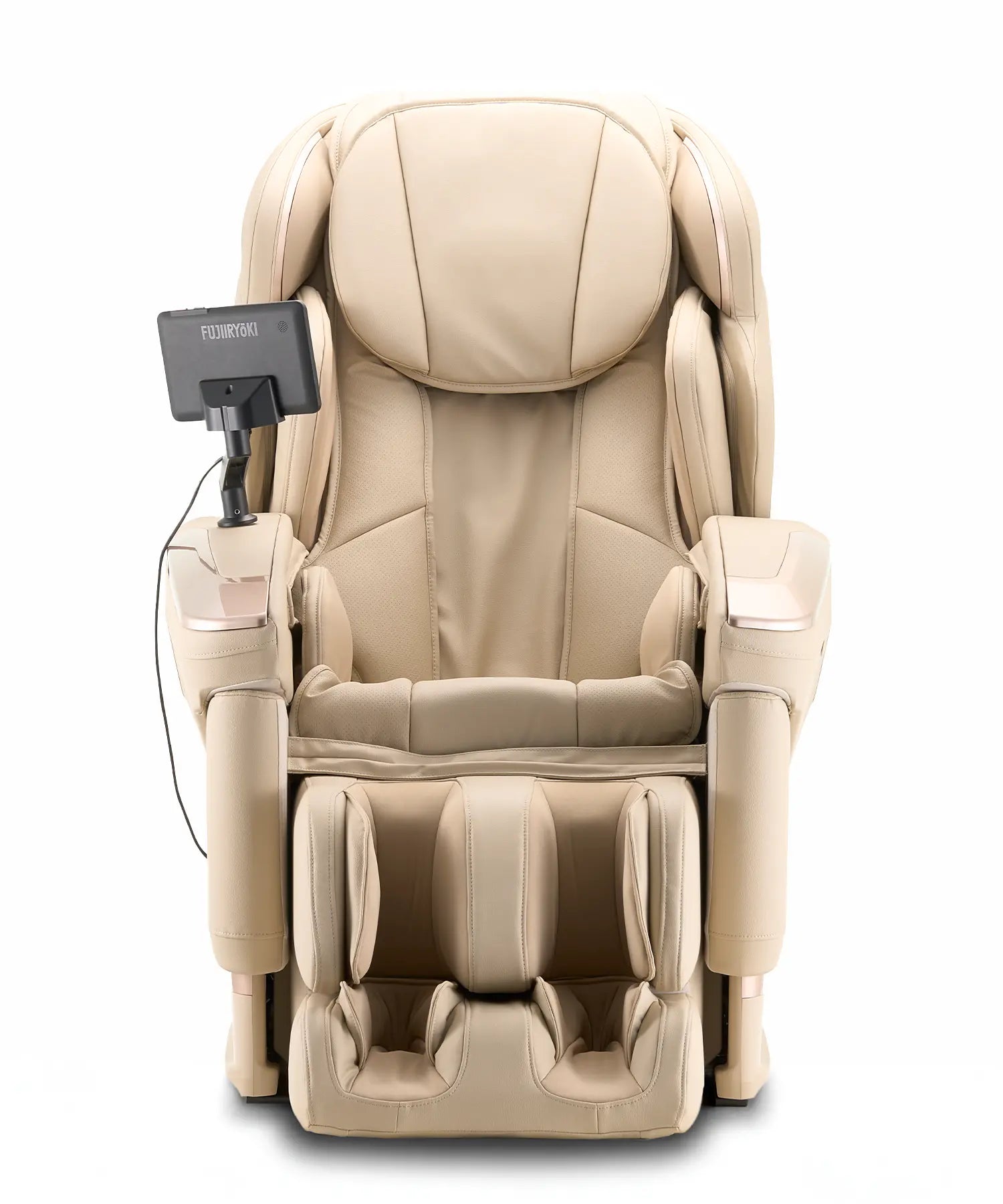 Front view of the Fujiiryoki JP-4000 Limited Edition massage chair, presented as a flagship model with precision-crafted design, premium materials, and advanced full-body massage performance