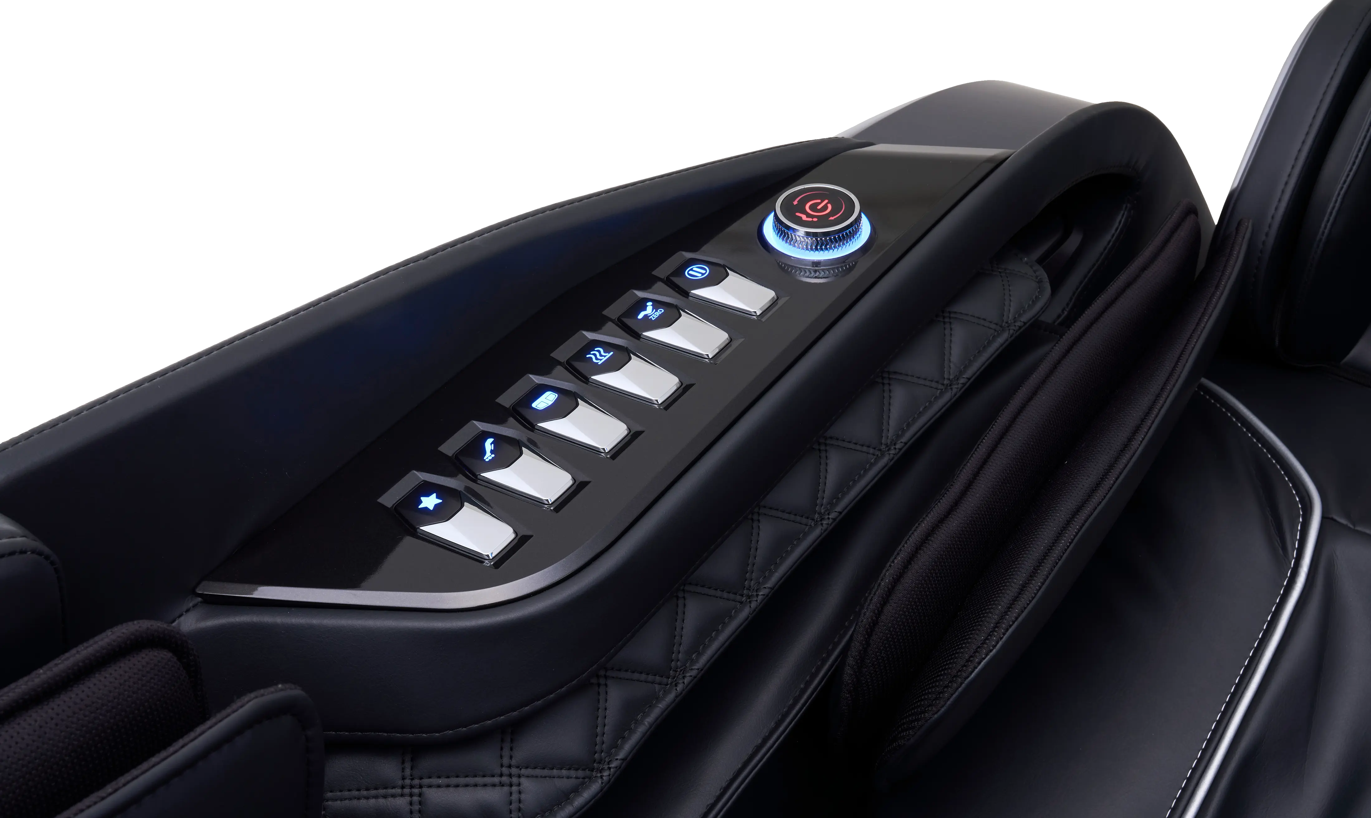 Relax PRO massage chair by Medicarelax with quick controls for easy adjustment of massage settings
